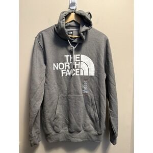 North Face Mens Half Dome Pullover Hoodie sweatshirt Grey Heather Size Large NWT